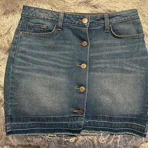 ANA Denim Button Down Mini Skirt